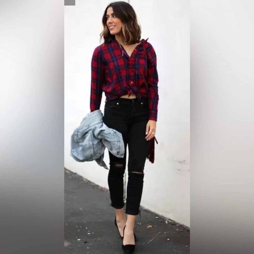 Rails Carmen plaid long sleeve button down - Picture 10 of 11